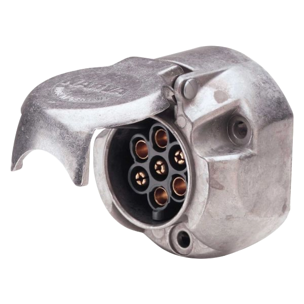 Large 7-Pin Round Trailer Socket