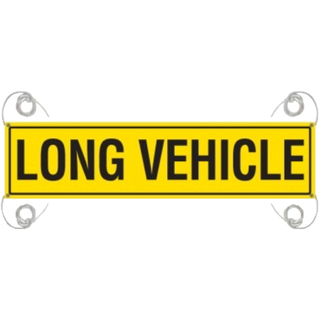 REFLECTIVE LONG VEHICLE SIGN 1020 X 250 Banner