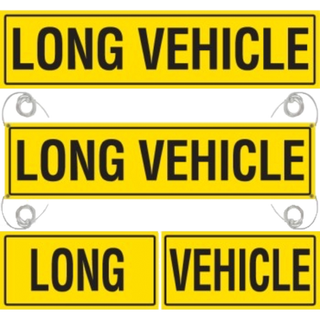 Reflective Long Vehicle Sign