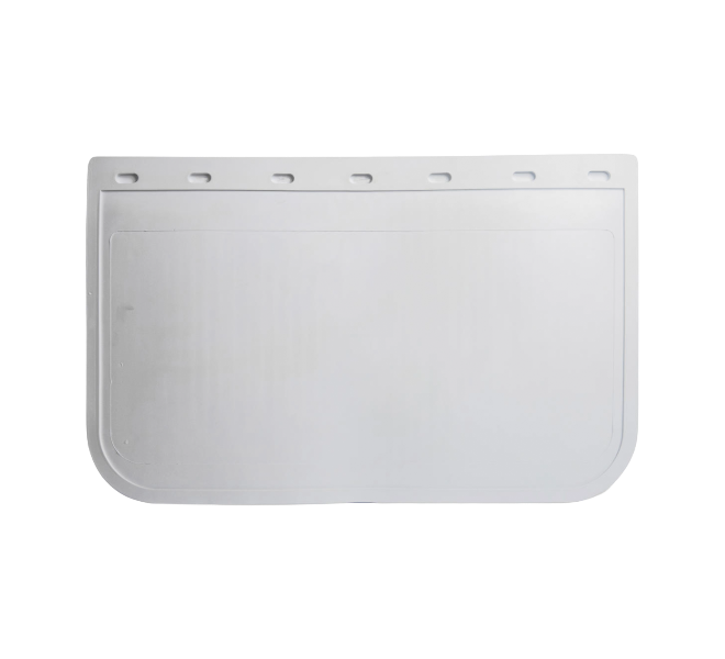 Mudflap Universal Plain White 385x605 MM W 24X15