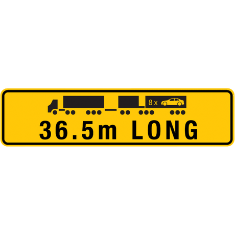 REFLECTIVE ALUMINIUM SIGN 36.5 M