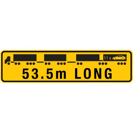 REFLECTIVE ALUMINIUM SIGN 53.5 M