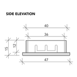 CHASSIS MOUNTING BRACKET REFLECTOR - CMBA