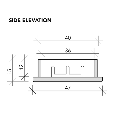 CHASSIS MOUNTING BRACKET REFLECTOR - CMBA