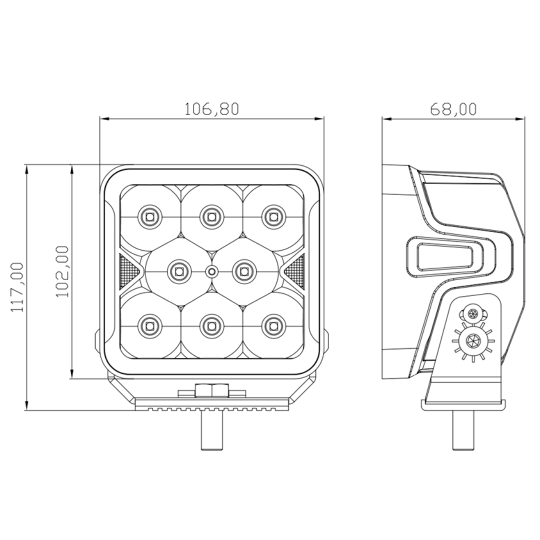 Work Light 4' With Spot Beam - ATP-W0240S-OL