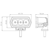 WORK LIGHT 3.5' x 2.8' WITH SPOT BEAM -  ATP-W0715S-P7
