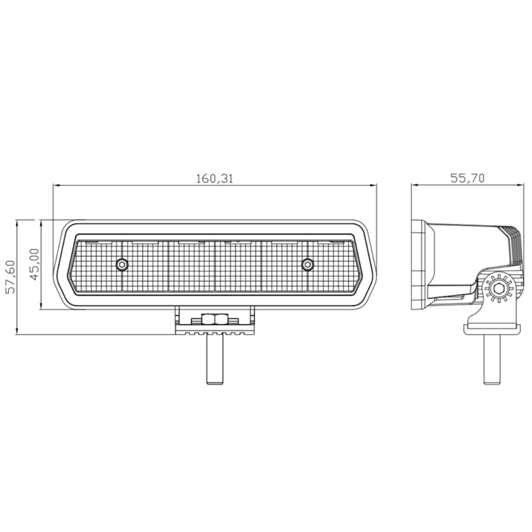 WORK LIGHT 6.3' x 2.8' WITH DRIVING BEAM- ATP-W0830D-P7