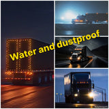 Roadvision 10-30V LED Oval Marker Lamp 60 X 37 - Amber 2.5m -BR3A