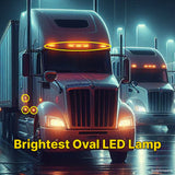 Roadvision 10-30V LED Oval Marker Lamp 60 X 37 - Amber 2.5m -BR3A