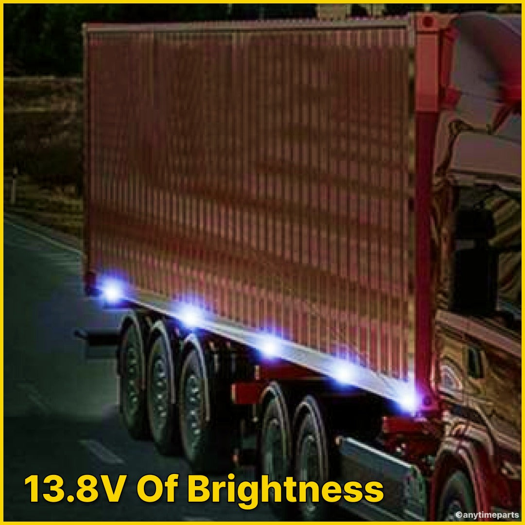 Roadvision 10-30V LED Oval Marker Lamp 60 X 37 - Amber & Red 2.5m - BR3ARL