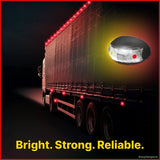 Roadvision 10-30V LED Oval Marker Lamp 60 X 37 - Amber & Red 2.5m - BR3ARL