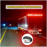 Roadvision 10-30V LED Oval Marker Lamp 60 X 37 - Red 2.5m - BR3RL