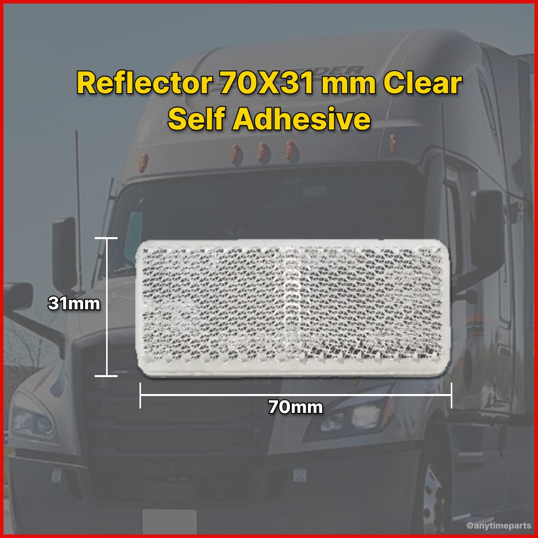 Reflector 70X31 mm Clear Self Adhesive -  ATP7031