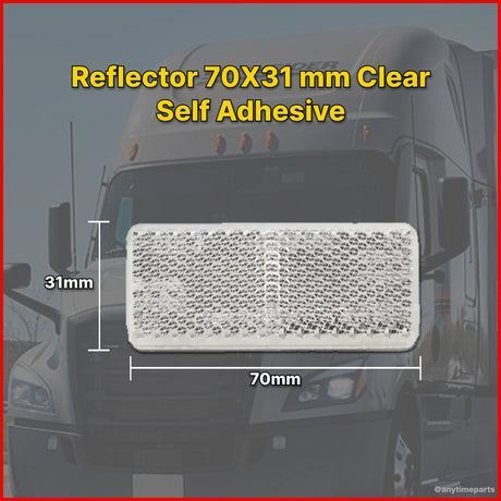 Reflector 70X31 mm Clear Self Adhesive -  ATP7031