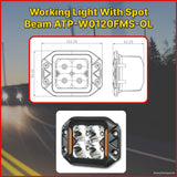 Working Light 3" With Spot Beam - ATP-W0120FMS-OL