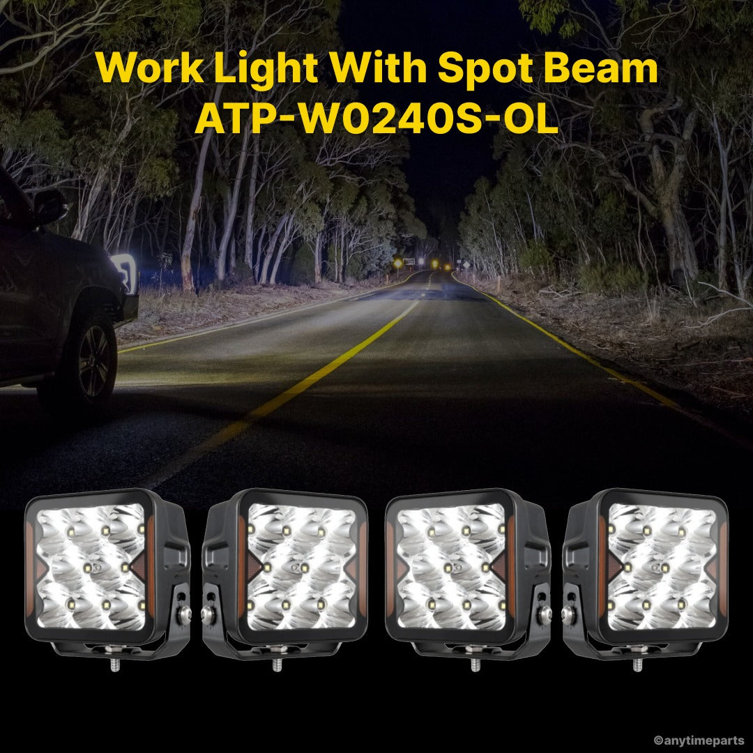 Work Light 4" With Spot Beam - ATP-W0240S-OL