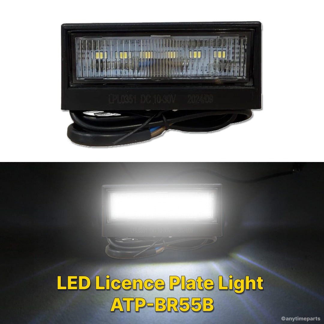 LED Licence Plate Light Trailer, Caravan, Truck, Ute 10-30V -ATP-BR55B