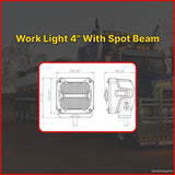 Work Light 4" With Spot Beam - ATP-W0460S-P9