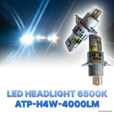 LED HEADLIGHT 6500K ATP-H4W-4000LM