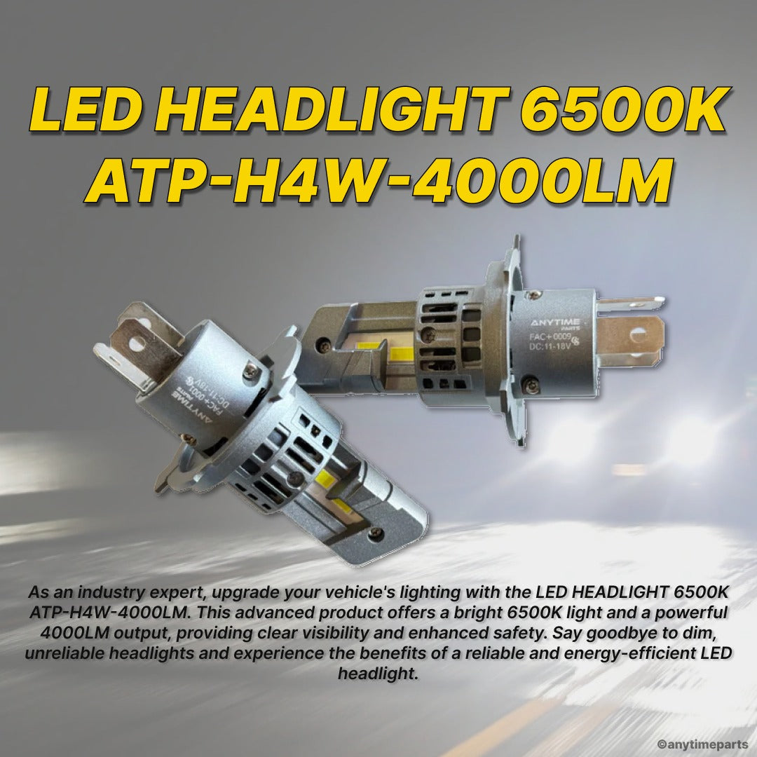 LED HEADLIGHT 6500K ATP-H4W-4000LM