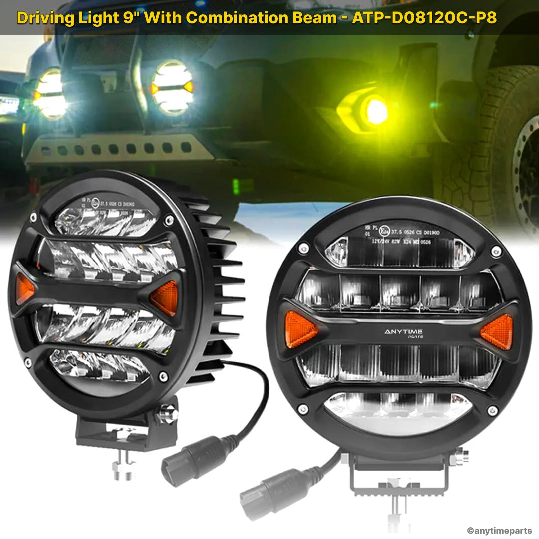 Driving Light 9" With Combination Beam - ATP-D08120C-P8