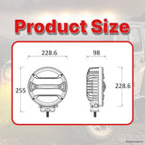 Driving Light 9" With Driving Beam 150W  - ATP-D07180D-ZES