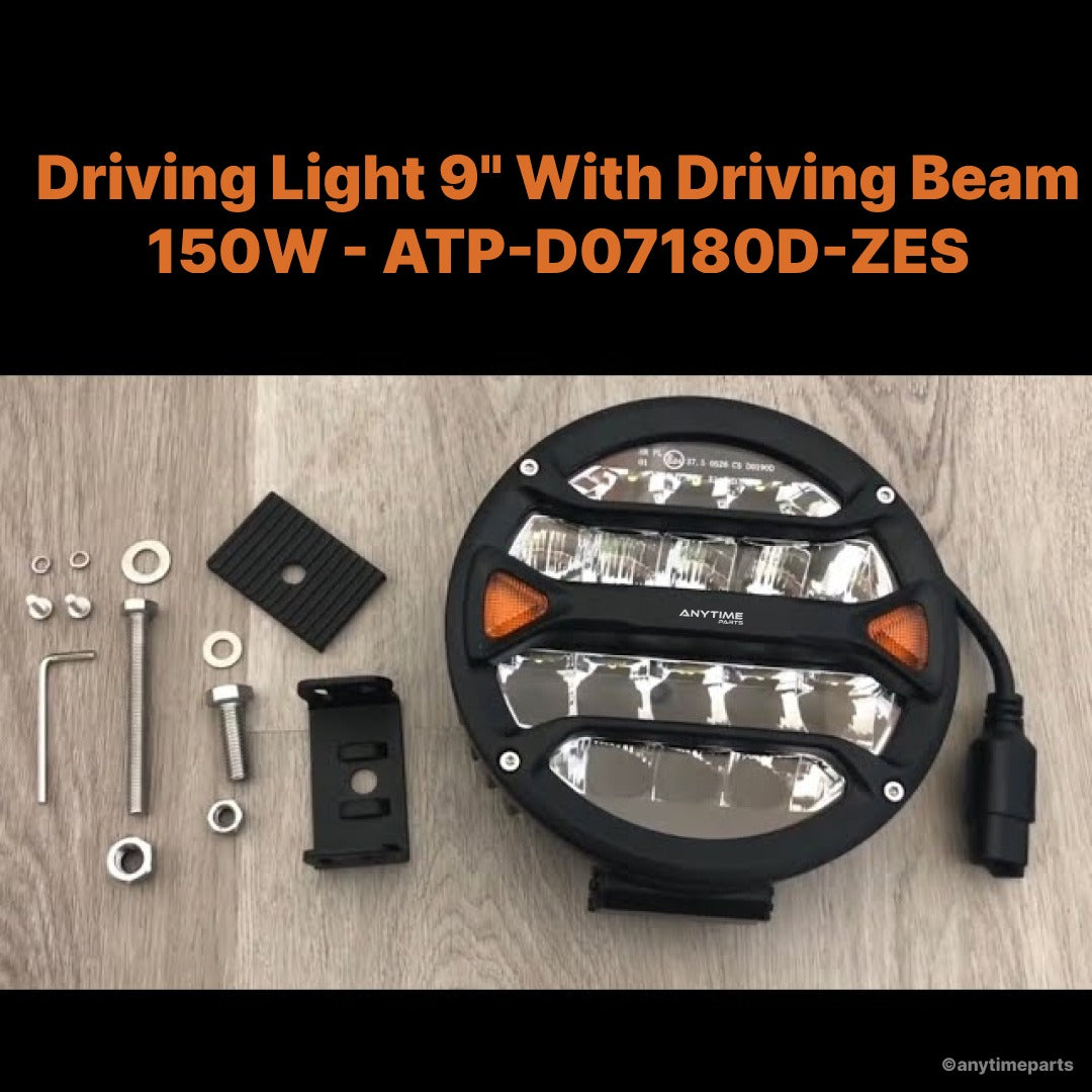 Driving Light 9" With Driving Beam 150W  - ATP-D07180D-ZES