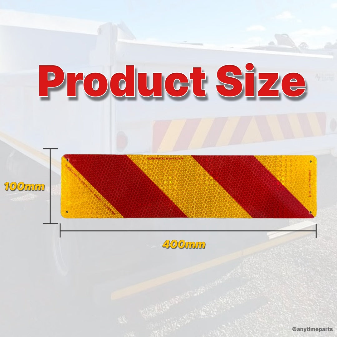 REFLECTIVE ALUMINIUM SIGN 100 X 400