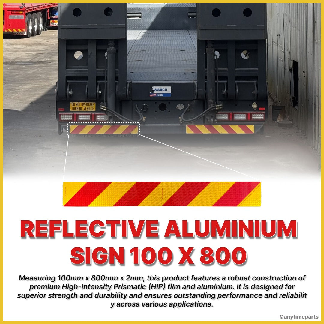 REFLECTIVE ALUMINIUM SIGN 100 X 800