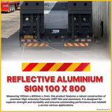 REFLECTIVE ALUMINIUM SIGN 100 X 800