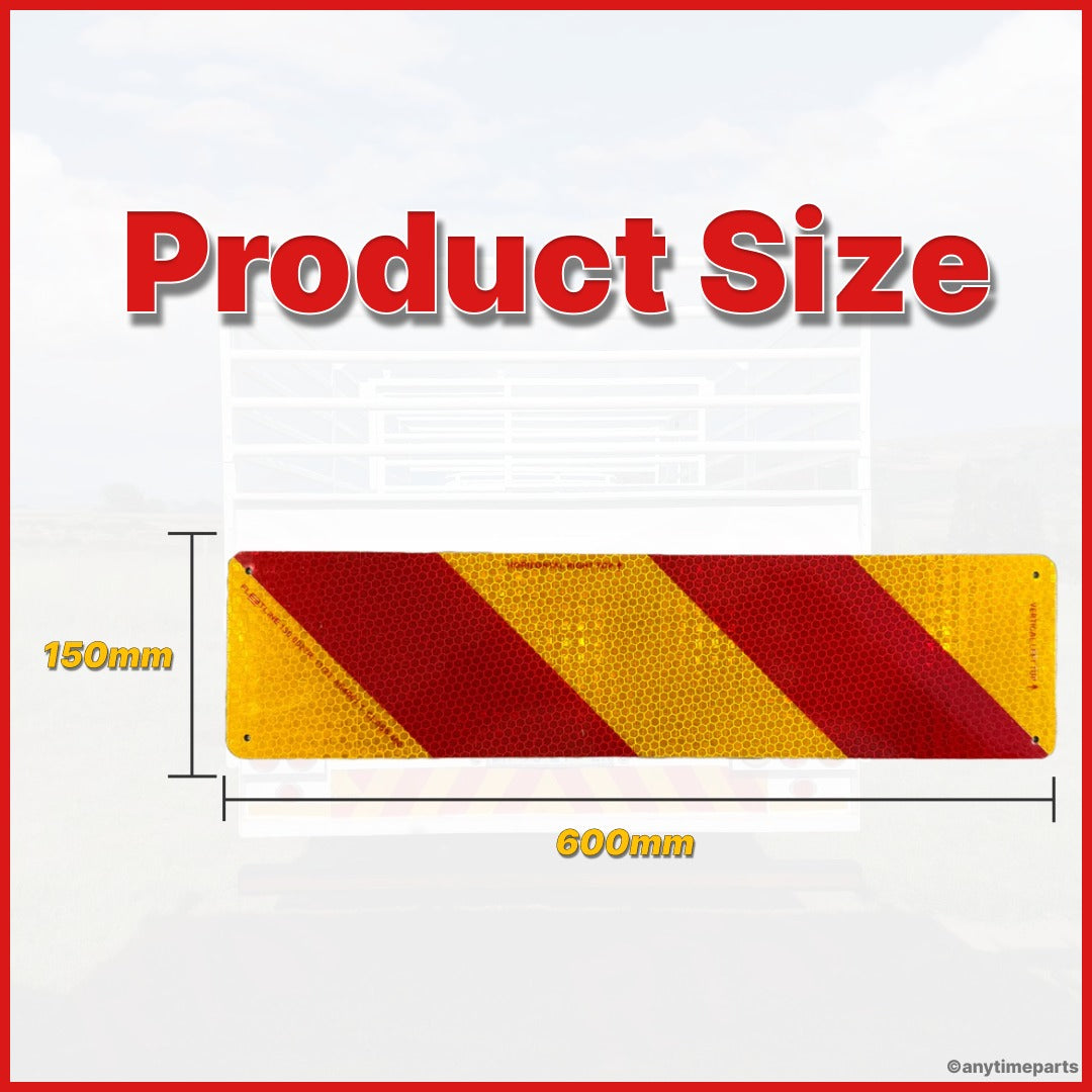 REFLECTIVE ALUMINIUM SIGN 150 X 600