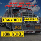 REFLECTIVE LONG VEHICLE SIGN 1020 X 250
