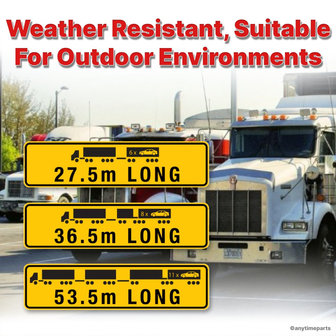 REFLECTIVE ALUMINIUM SIGN [ 27.5 M - 36.5 M - 53.5 M ] 1020 X 520