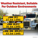 REFLECTIVE ALUMINIUM SIGN [ 27.5 M - 36.5 M - 53.5 M ] 1020 X 520