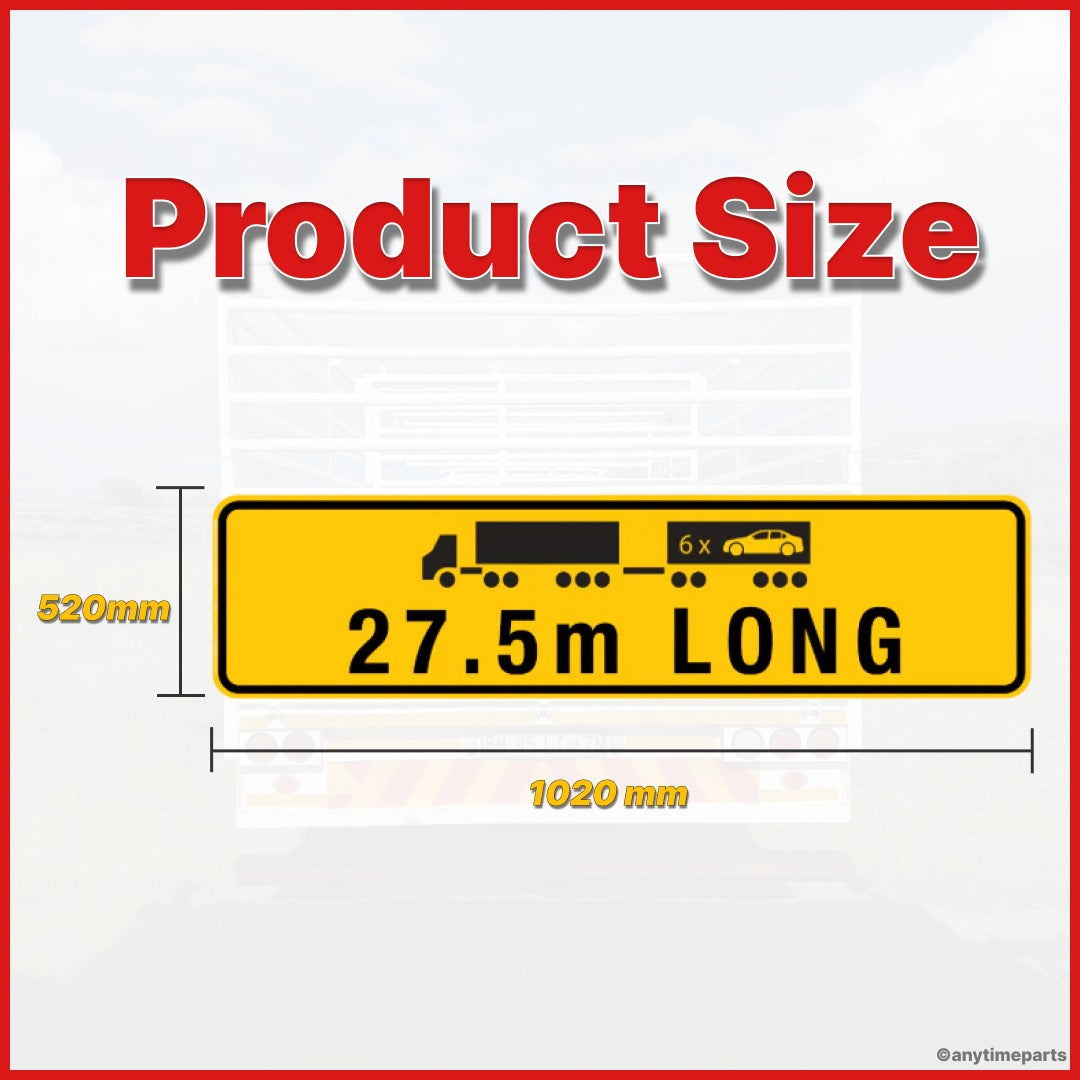 REFLECTIVE ALUMINIUM SIGN [ 27.5 M - 36.5 M - 53.5 M ] 1020 X 520