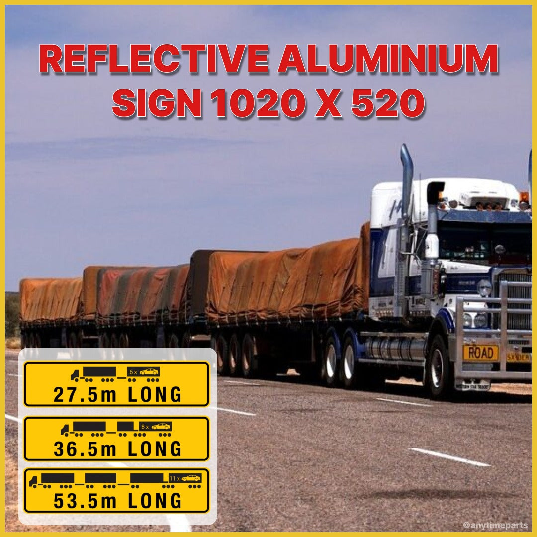 REFLECTIVE ALUMINIUM SIGN [ 27.5 M - 36.5 M - 53.5 M ] 1020 X 520