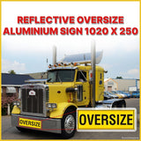REFLECTIVE OVERSIZE ALUMINIUM SIGN 1020 X 250