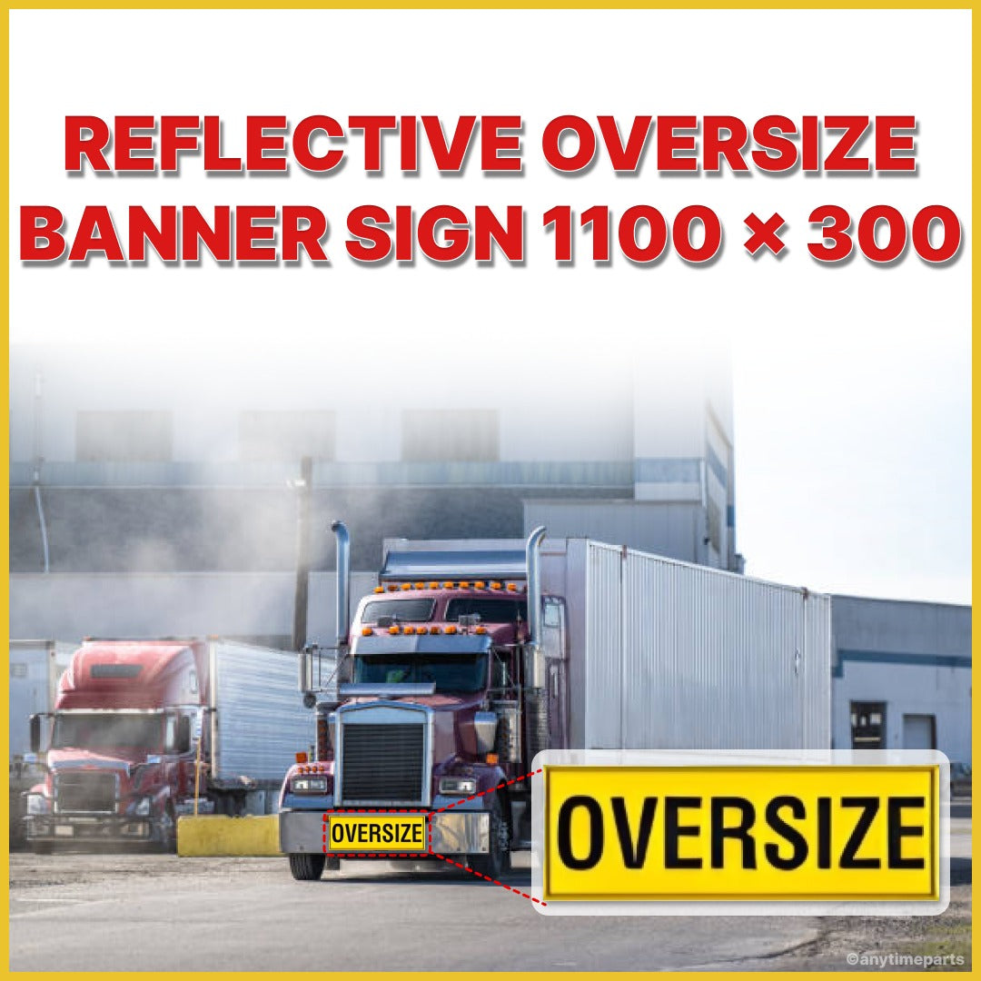 REFLECTIVE OVERSIZE BANNER SIGN 1100 × 300