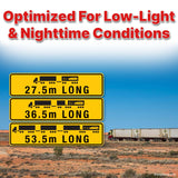 REFLECTIVE ALUMINIUM SIGN [ 27.5 M - 36.5 M - 53.5 M ] 1020 X 520