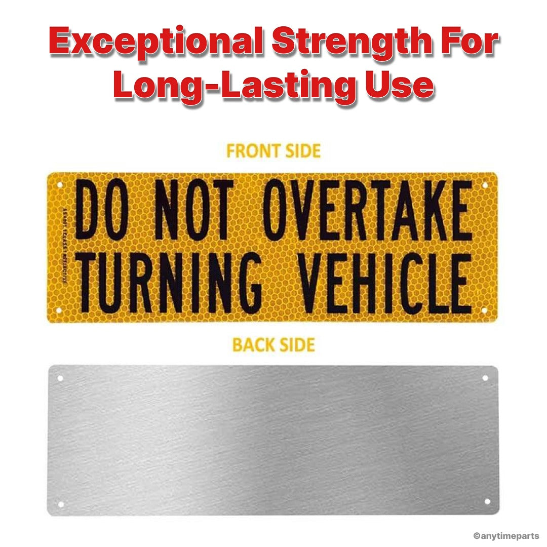 REFLECTIVE DNOTV ALUMINIUM SIGN 300 x 100