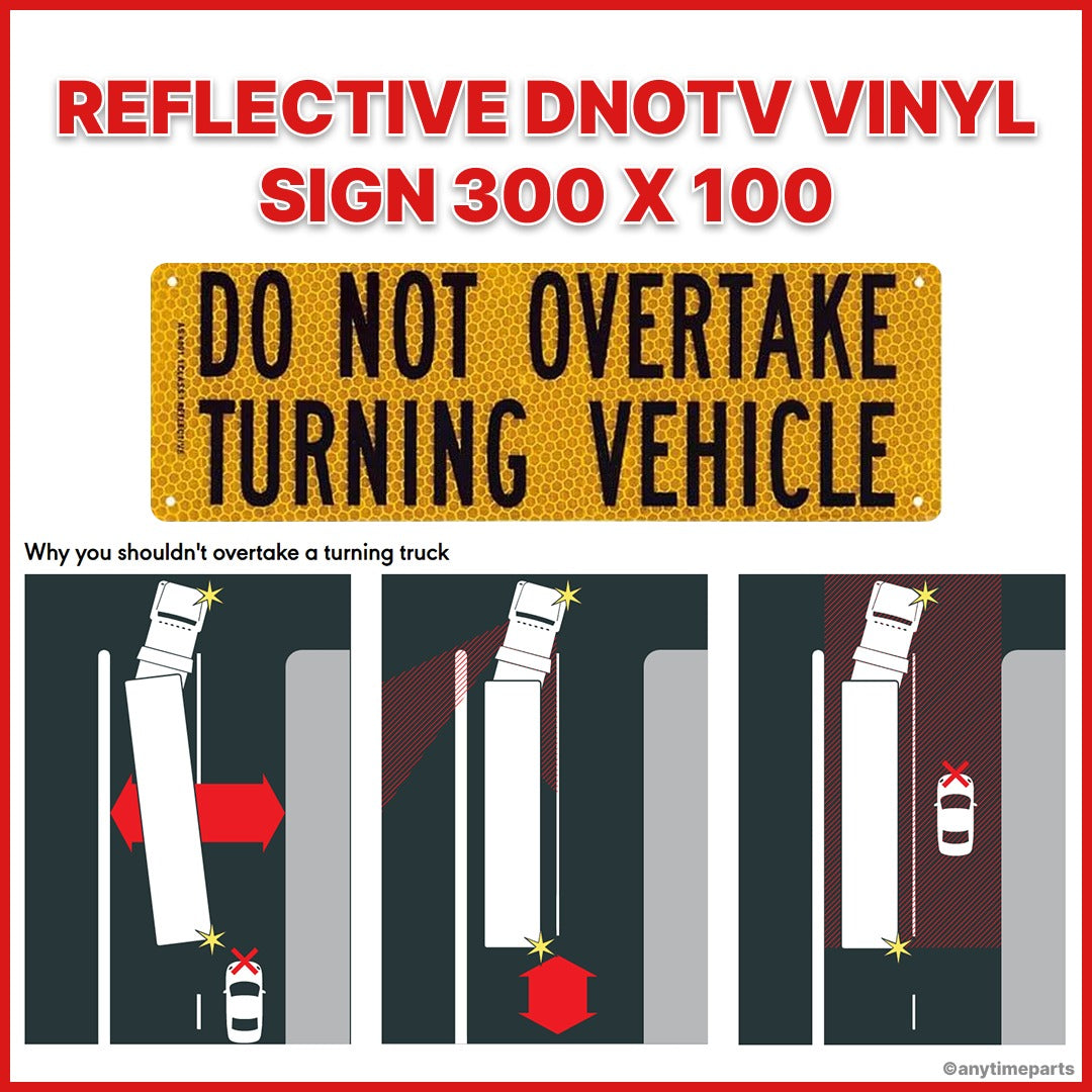 REFLECTIVE DNOTV VINYL SIGN 300 X 100