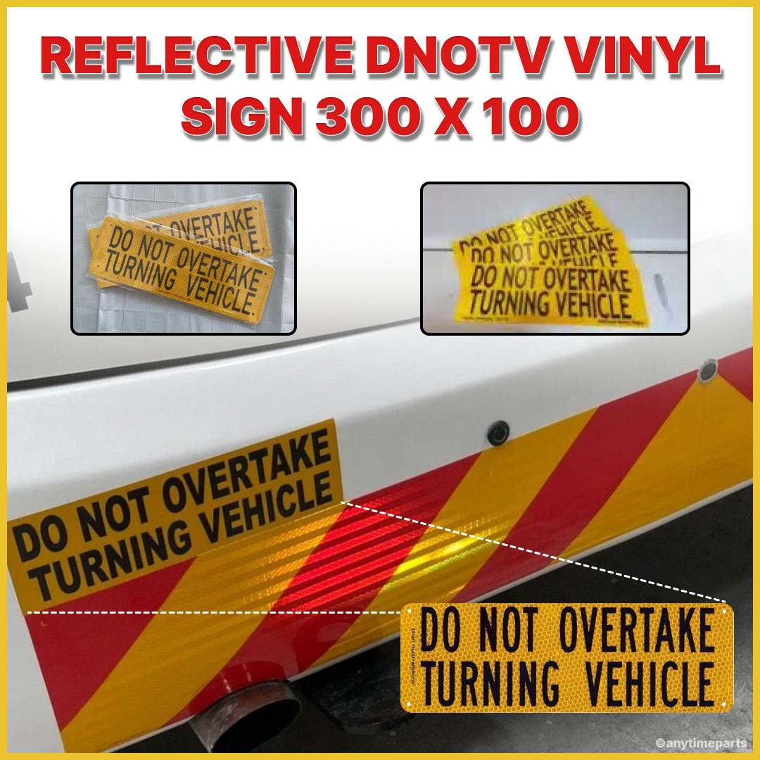 REFLECTIVE DNOTV VINYL SIGN 300 X 100