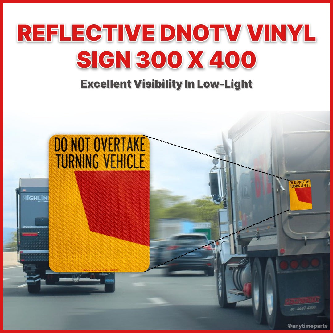 REFLECTIVE DNOTV VINYL SIGN 300 X 400