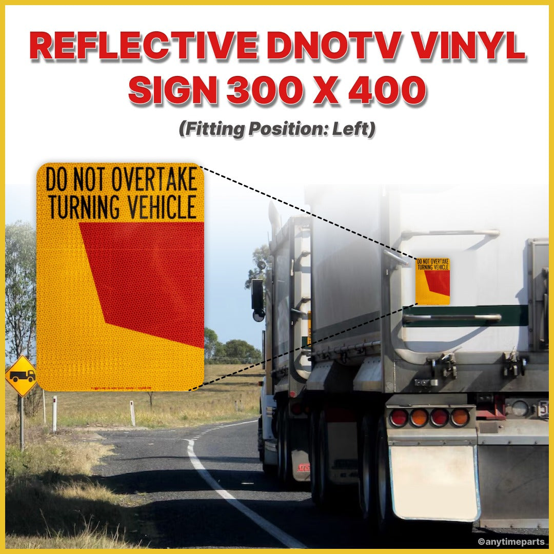 REFLECTIVE DNOTV VINYL SIGN 300 X 400