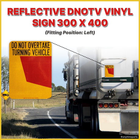 REFLECTIVE DNOTV VINYL SIGN 300 X 400