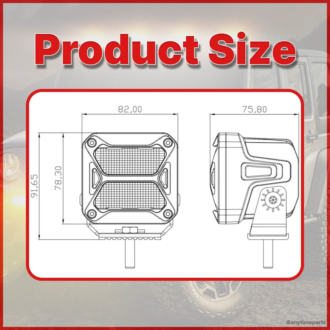 Work Light 3" With Driving Beam - ATP-W0320D-OL