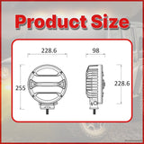 Driving Light 7" With Driving Beam - ATP-D0190DE-OL