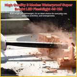 ATP High Quality Waterproof Explosion-Proof LED Flashlight Stick – 3 Modes, Super Bright, High Power Torch - 49 CM