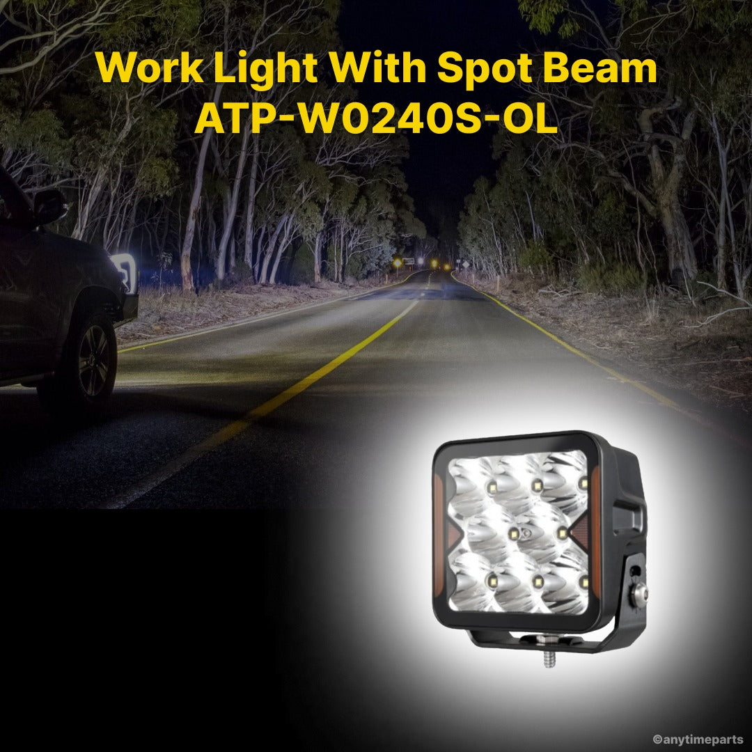 Work Light 4" With Spot Beam - ATP-W0240S-OL