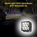 Work Light 4" With Spot Beam - ATP-W0240S-OL